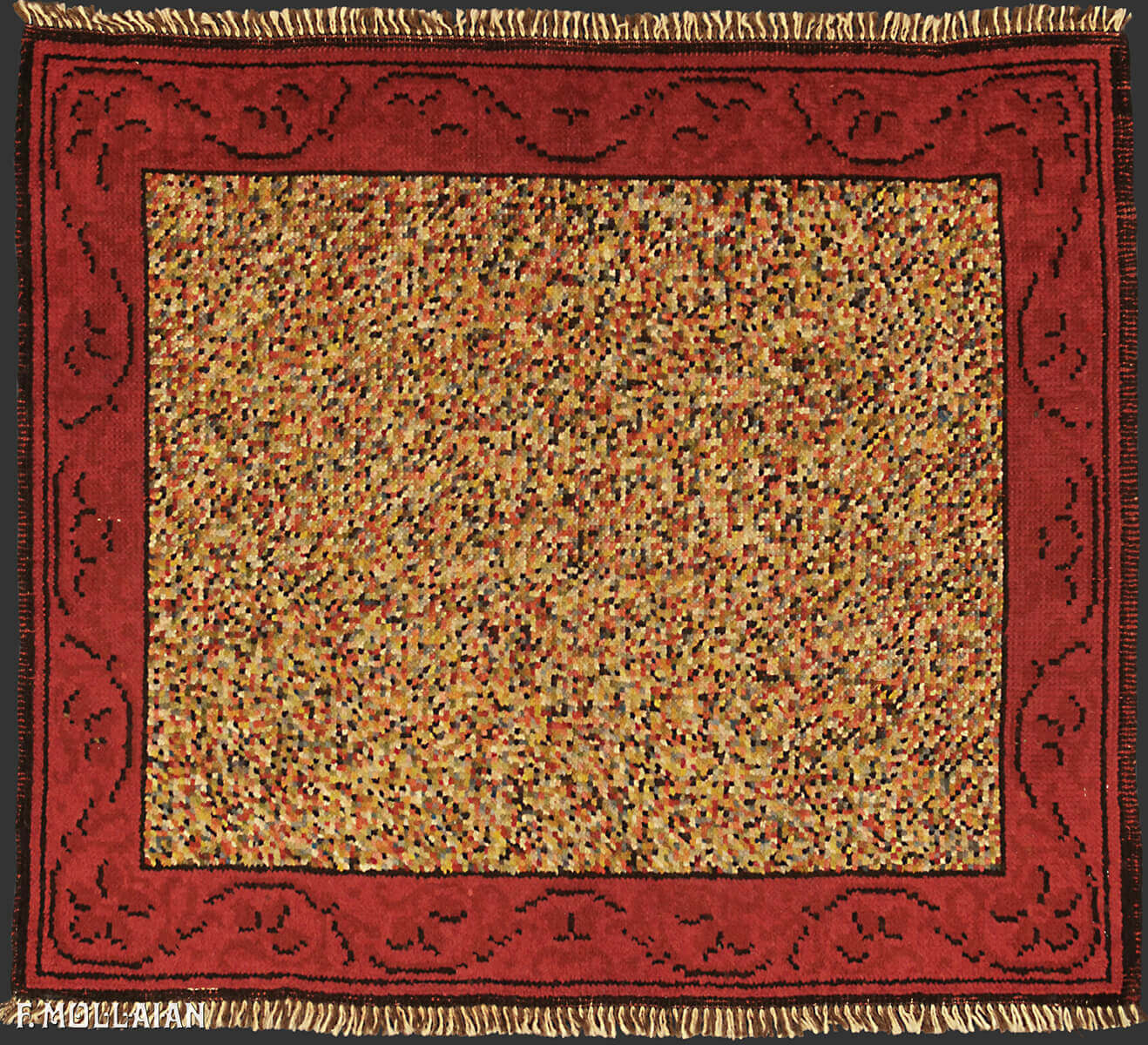 Antique European Rug (140x122 cm)